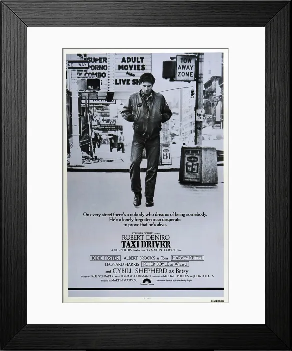 Framed Print : TAXI DRIVER, Robert De Niro, 1976