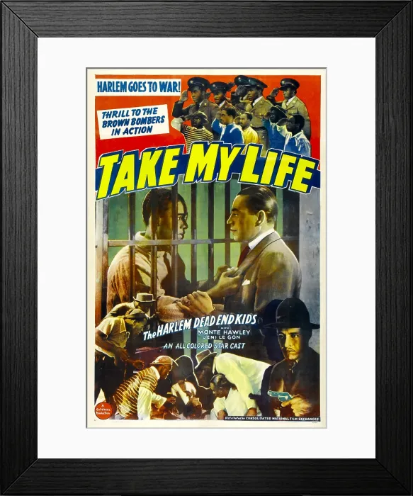 Framed Print : TAKE MY LIFE, poster art, 1942 Framed Print : TAKE MY LIFE, poster art, 1942