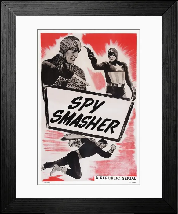 Framed Print : SPY SMASHER, US poster art, Kane Richmond, 1942