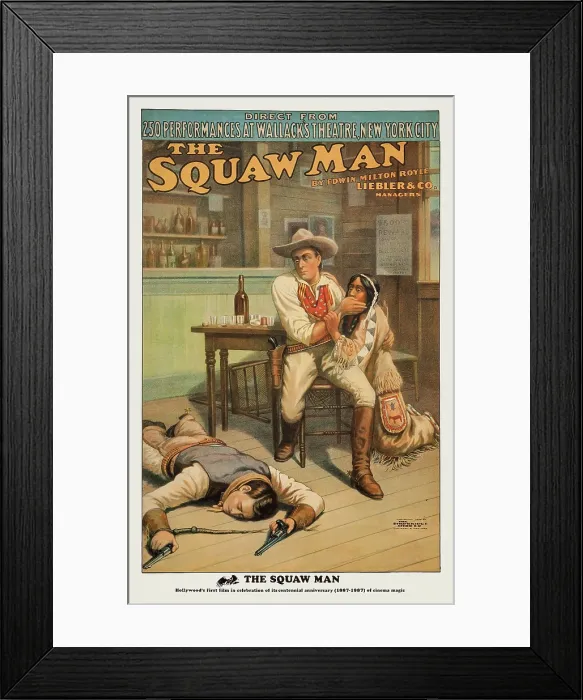 Framed Print : THE SQUAW MAN, US poster art, 1914