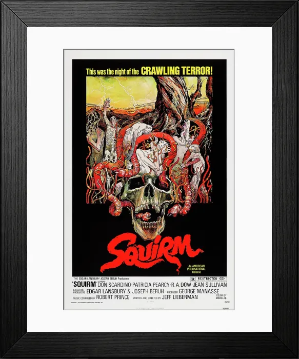 Framed Print : SQUIRM, US poster, 1976 Framed Print : SQUIRM, US poster, 1976
