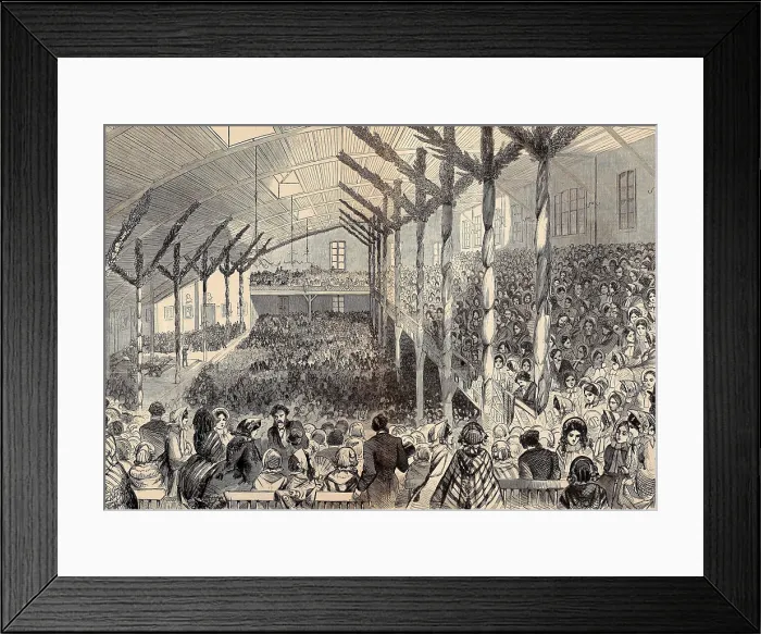 Framed Print : Crowds at the Republican National Convention, in Chicago, May 16-18, 1860