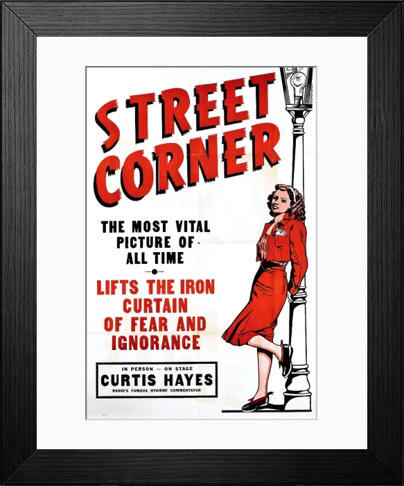 Framed Print : STREET CORNER, 1948