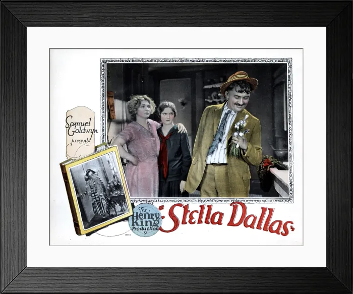 Framed Print : STELLA DALLAS, from left, Belle Bennett, Lois Moran, Jean Hersholt, 1925