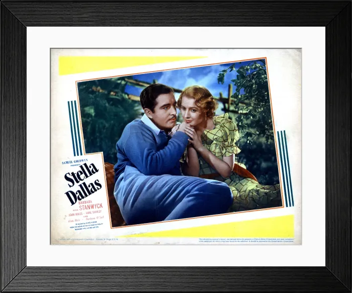 Framed Print : STELLA DALLAS, from left, John Boles, Barbara Stanwyck, 1937
