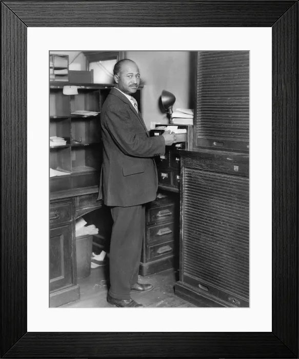 Framed Print : Matthew Henson, was one of the five men who accompanied Robert Peary to what they believed was the geographic North Pole in 1909