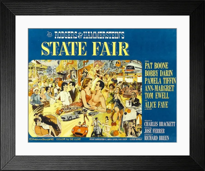 Framed Print : STATE FAIR, Pat Boone, Ann-Margret, Bobby Darin, Pamela Tiffin, Tom Ewell, Alice Faye, 1962, TM and Copyright 20th Century Fox Film Corp