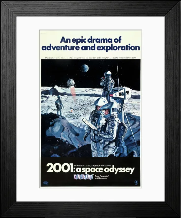 Framed Print : 2001: A SPACE ODYSSEY, US poster, 1968