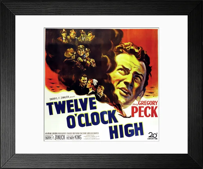 Framed Print : TWELVE O'CLOCK HIGH, right: Gregory Peck, 1949, TM and Copyright 20th Century Fox Film Corp. All rights reserved. / courtesy Everett Collection Framed Print : TWELVE O'CLOCK HIGH, right: Gregory Peck, 1949, TM and Copyright 20th Century Fox Film Corp. All rights reserved. / courtesy Everett Collection