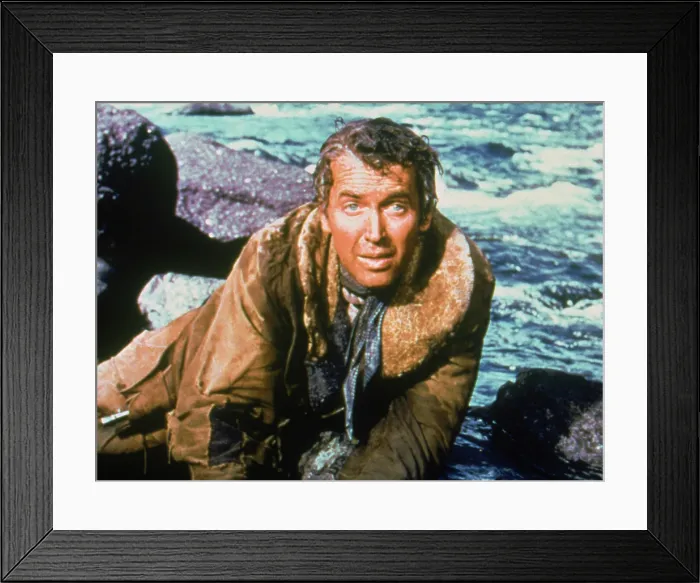 Framed Print : THE NAKED SPUR, James Stewart, 1953