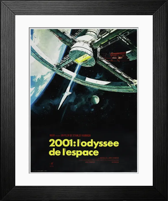 Framed Print : 2001: A SPACE ODYSSEY (aka 2001: ODYSSEE DE LESPACE), French poster, 1968 Framed Print : 2001: A SPACE ODYSSEY (aka 2001: ODYSSEE DE LESPACE), French poster, 1968