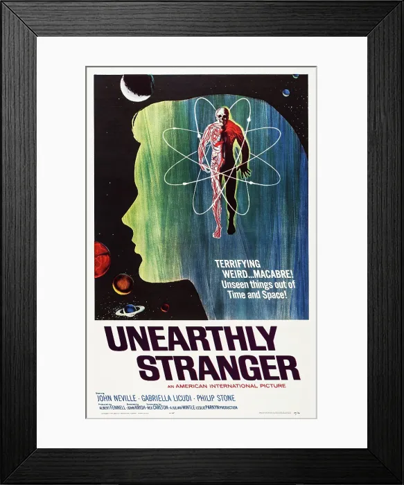 Framed Print : UNEARTHLY STRANGER, US poster art, 1963 Framed Print : UNEARTHLY STRANGER, US poster art, 1963