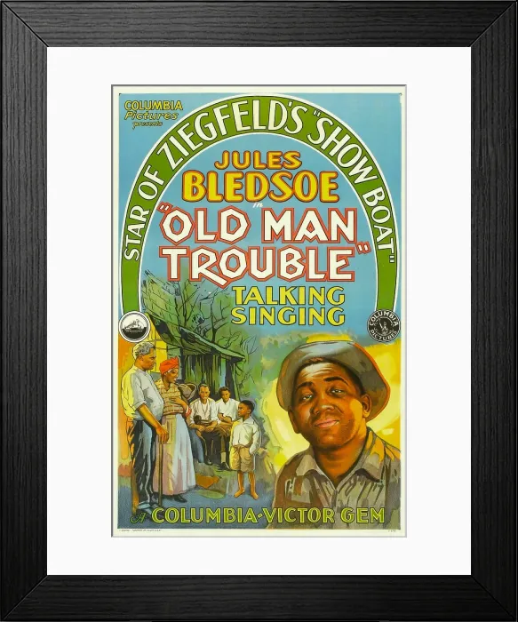 Framed Print : OLD MAN TROUBLE, bottom right: Jules Bledsoe, 1929 Framed Print : OLD MAN TROUBLE, bottom right: Jules Bledsoe, 1929