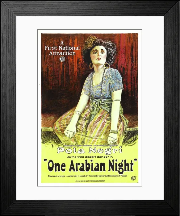 Framed Print : ONE ARABIAN NIGHT, (aka SUMURUN), Pola Negri, 1920 Framed Print : ONE ARABIAN NIGHT, (aka SUMURUN), Pola Negri, 1920