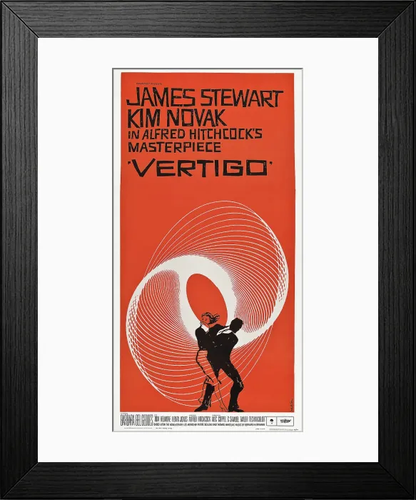 Framed Print : VERTIGO, US poster art, 1958 Framed Print : VERTIGO, US poster art, 1958