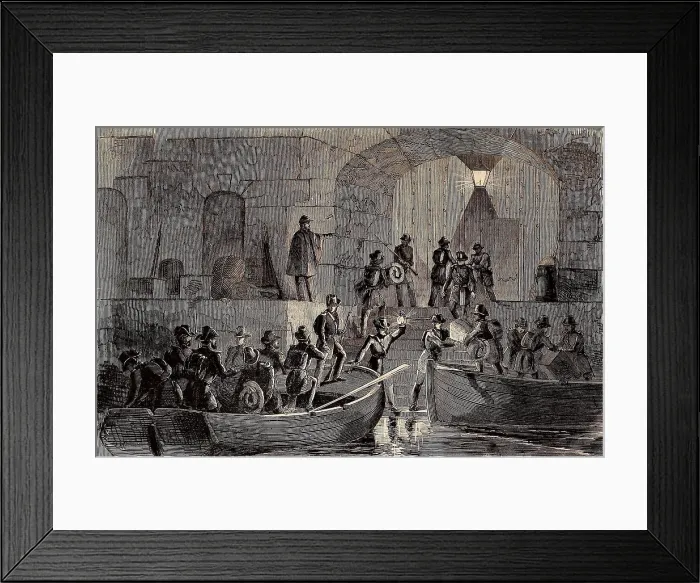Framed Print : Entry of Major Anderson's command into Fort Sumter at night on Dec. 26, 1860. He secretly relocated 127 soldiers of the 1st U.S