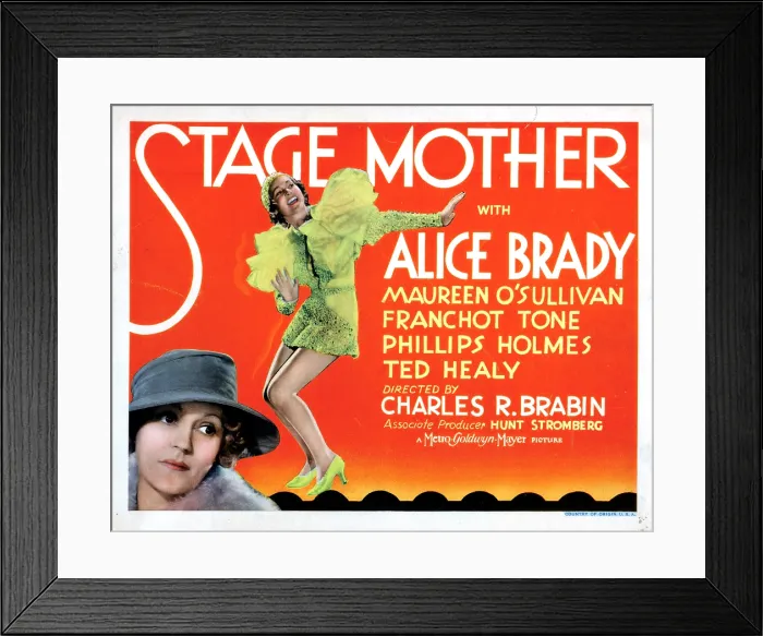 Framed Print : STAGE MOTHER, from left, Maureen O'Sullivan, Alice Brady, 1933