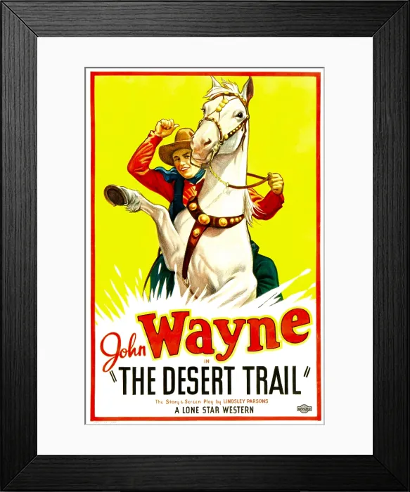 Framed Print : THE DESERT TRAIL, John Wayne, 1935 Framed Print : THE DESERT TRAIL, John Wayne, 1935
