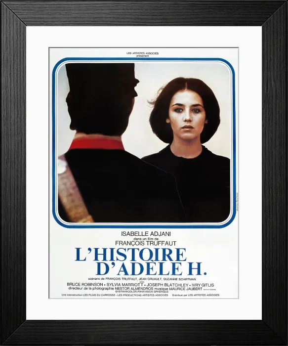 Framed Print : THE STORY OF ADELE H, (aka L'HISTOIRE D'ADELE H.), French poster art, Isabelle Adjani, 1975 Framed Print : THE STORY OF ADELE H, (aka L'HISTOIRE D'ADELE H.), French poster art, Isabelle Adjani, 1975