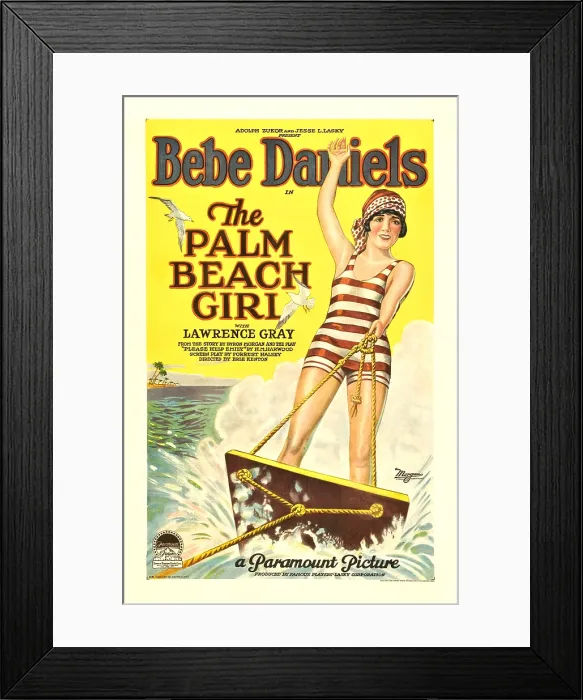 Framed Print : THE PALM BEACH GIRL, Bebe Daniels, 1926 Framed Print : THE PALM BEACH GIRL, Bebe Daniels, 1926