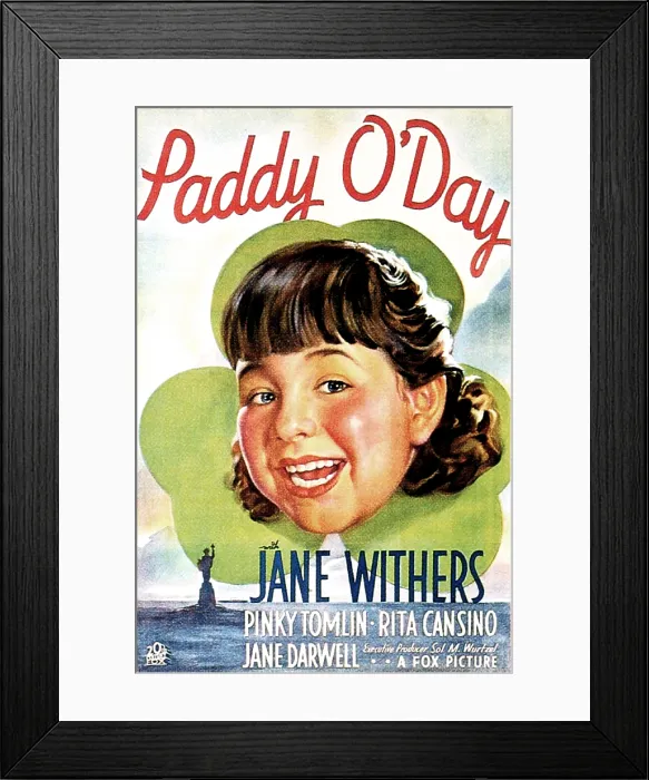 Framed Print : PADDY O'DAY, US poster, Jane Withers, 1935. TM & Copyright 20th Century Fox Film Corp. / courtesy Everett Collection