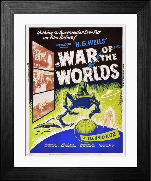 Framed Print : THE WAR OF THE WORLDS, poster art, 1953