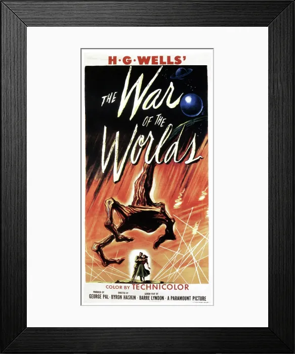 Framed Print : THE WAR OF THE WORLDS, poster art, 1953