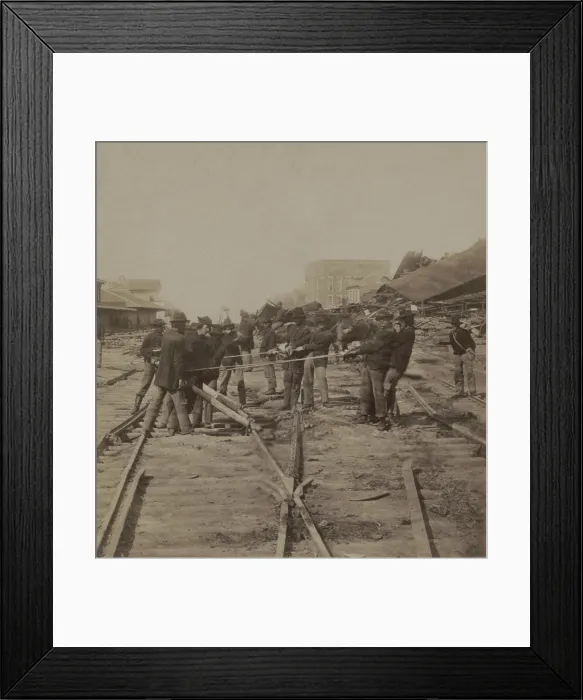 Framed Print : US Civil War. Federal occupation of Atlanta, Georgia, Sept. 2 - Nov. 15, 1864, by the Union Army of Gen. William Sherman Framed Print : US Civil War. Federal occupation of Atlanta, Georgia, Sept. 2 - Nov. 15, 1864, by the Union Army of Gen. William Sherman