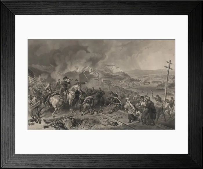 Framed Print : US Civil War. General William Sherman's March to the Sea