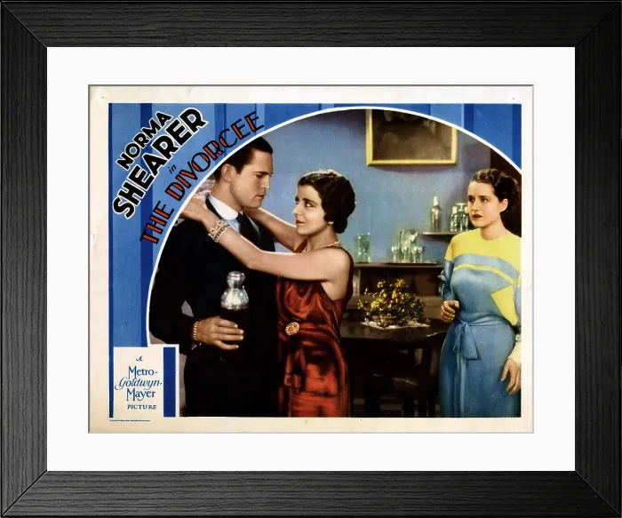 Framed Print : THE DIVORCEE, from left, Chester Morris, Mary Doran, Norma Shearer, 1930