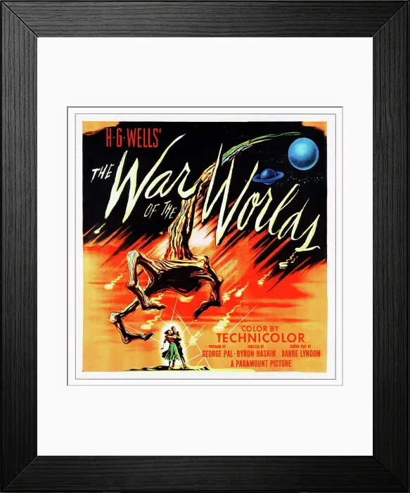 Framed Print : THE WAR OF THE WORLDS, poster art, 1953
