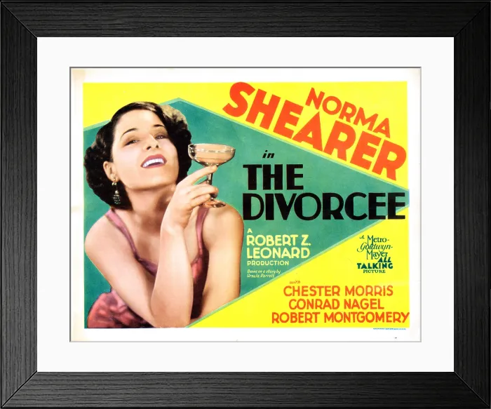 Framed Print : THE DIVORCEE, US poster, Norma Shearer, 1930