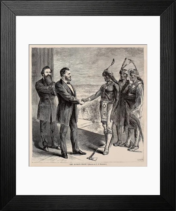 Framed Print : LET US HAVE PEACE was Ulysses Grant's presidential campaign slogan