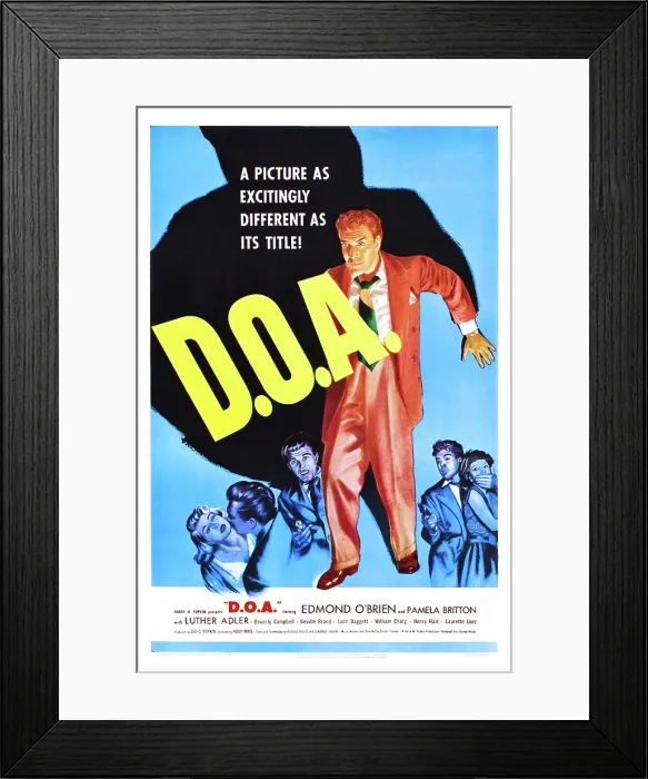 Framed Print : D.O.A. Pamela Britton, Edmond O'Brien, 1950