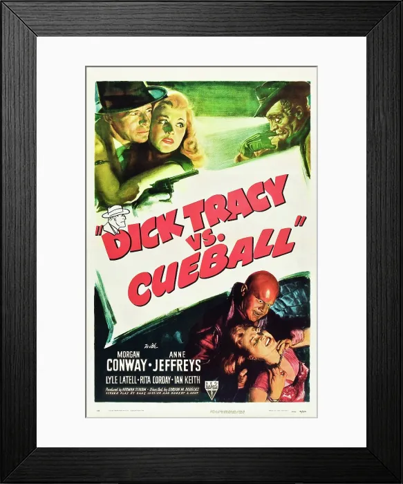 Framed Print : DICK TRACY VS. CUEBALL, Morgan Conway, Anne Jeffreys, Dick Wessel, 1946 Framed Print : DICK TRACY VS. CUEBALL, Morgan Conway, Anne Jeffreys, Dick Wessel, 1946