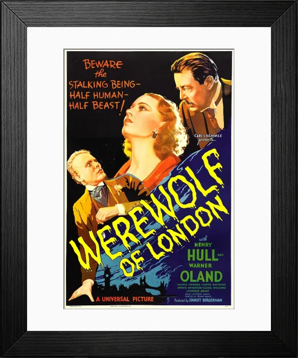 Framed Print : WEREWOLF OF LONDON, from left: Henry Hull, Valerie Hobson, Warner Oland, 1935