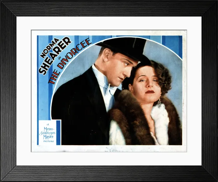 Framed Print : THE DIVORCEE, from left, Conrad Nagel, Norma Shearer, 1930