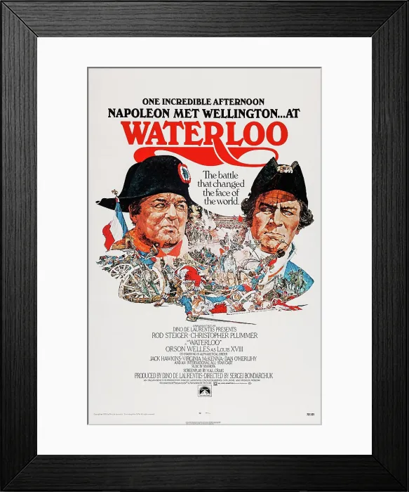 Framed Print : WATERLOO, US poster art, from left: Rod Steiger, Christopher Plummer, 1970