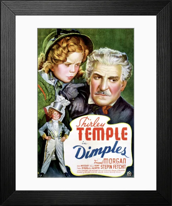 Framed Print : DIMPLES, Shirley Temple, Frank Morgan, 1936, scolding her father' TM and Copyright (c) 20th Century Fox Film Corp. All rights reserved. Courtesy: Everett Collection