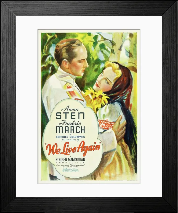 Framed Print : WE LIVE AGAIN, Fredric March, Anna Sten, 1934 Framed Print : WE LIVE AGAIN, Fredric March, Anna Sten, 1934