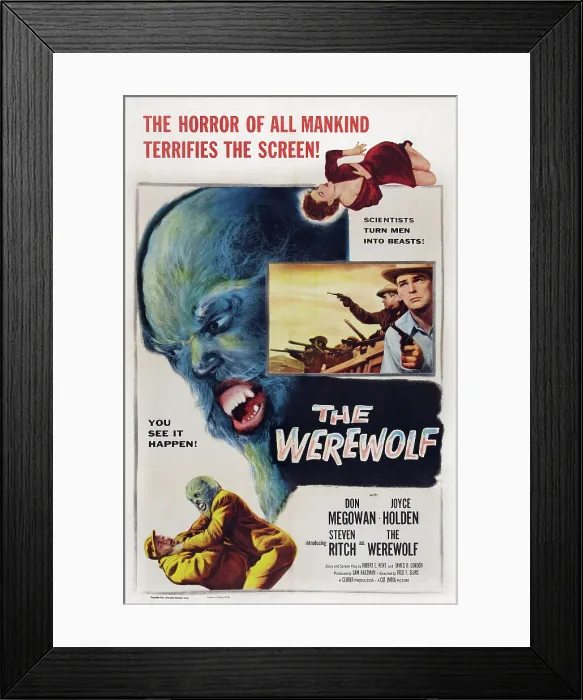 Framed Print : THE WEREWOLF, US poster art, 1956