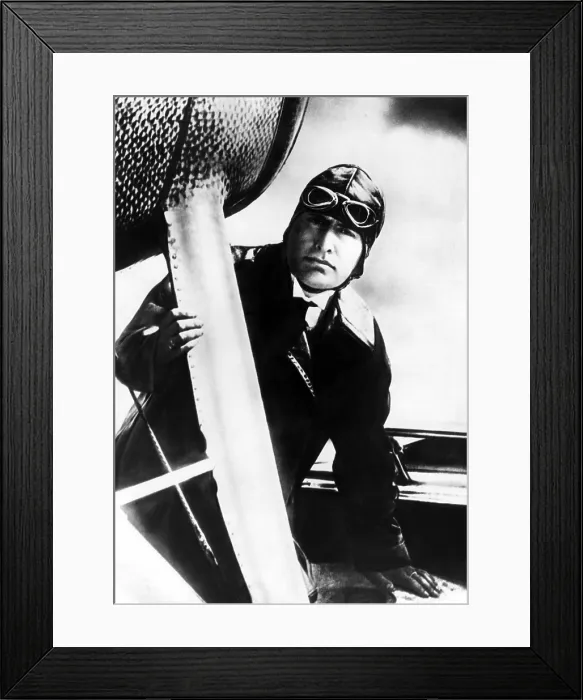 Framed Print : Benito Mussolini (1883-1945), Prime Minister and dictator of Italy from 1922-1943 piloting his tri-motored plane, October 24, 1935. Courtesy: CSU Archives / Everett Collection