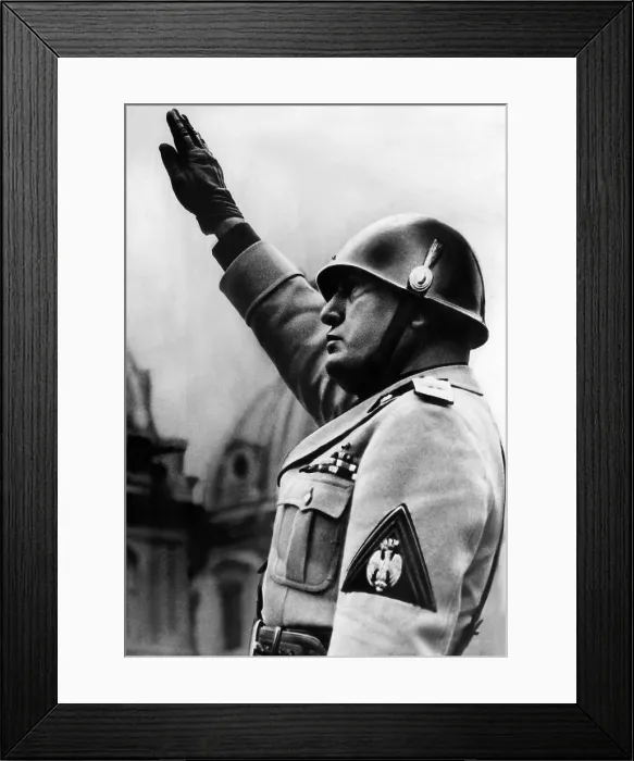 Framed Print : Benito Mussolini (1883-1945), Prime Minister and dictator of Italy from 1922-1943, circa 1938. Courtesy: CSU Archives / Everett Collection