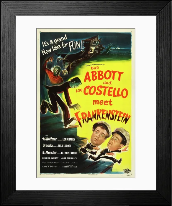 Framed Print : ABBOTT AND COSTELLO MEET FRANKENSTEIN, Lou Costello, Bud Abbott, 1948 Framed Print : ABBOTT AND COSTELLO MEET FRANKENSTEIN, Lou Costello, Bud Abbott, 1948