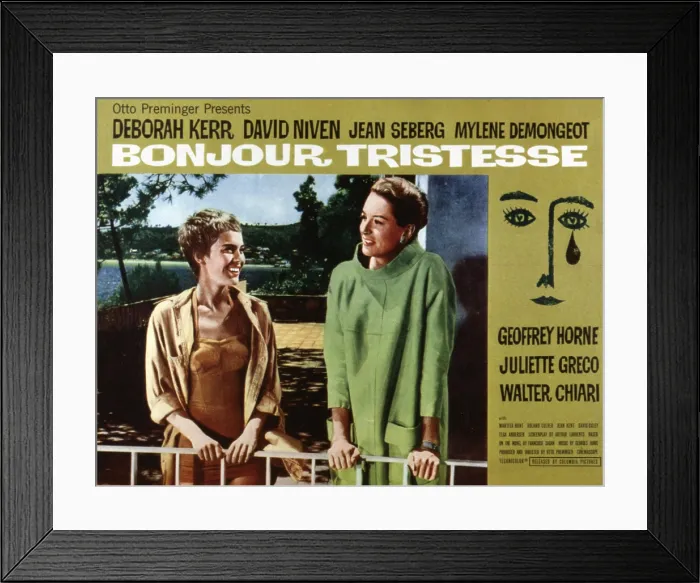 Framed Print : BONJOUR TRISTESSE, Jean Seberg, Deborah Kerr, 1958
