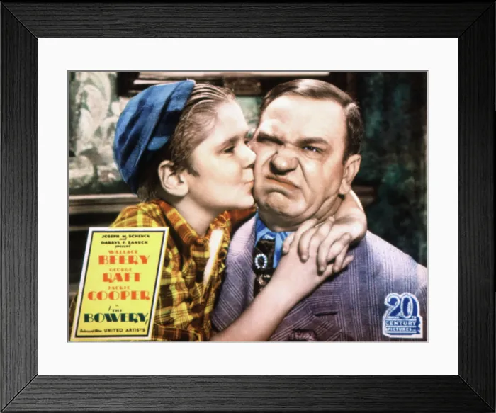Framed Print : THE BOWERY, Jackie Cooper, Wallace Beery, 1933, TM and copyright 20th Century Fox Film Corp. All rights reserved  /  Courtesy: Everett Collection
