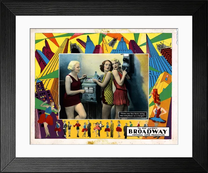 Framed Print : BROADWAY, from left, Betty Francisco, Merna Kennedy, Evelyn Brent, 1929