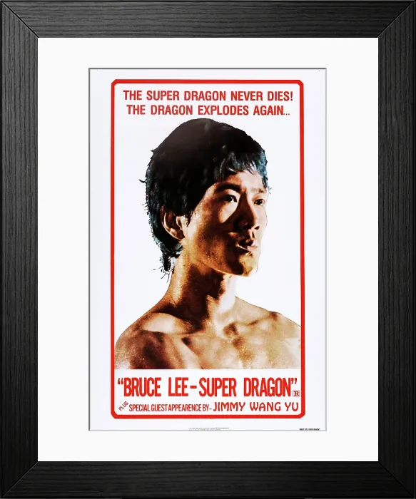 Framed Print : BRUCE LI, SUPER DRAGON, US poster art, Bruce Li, 1977 Framed Print : BRUCE LI, SUPER DRAGON, US poster art, Bruce Li, 1977