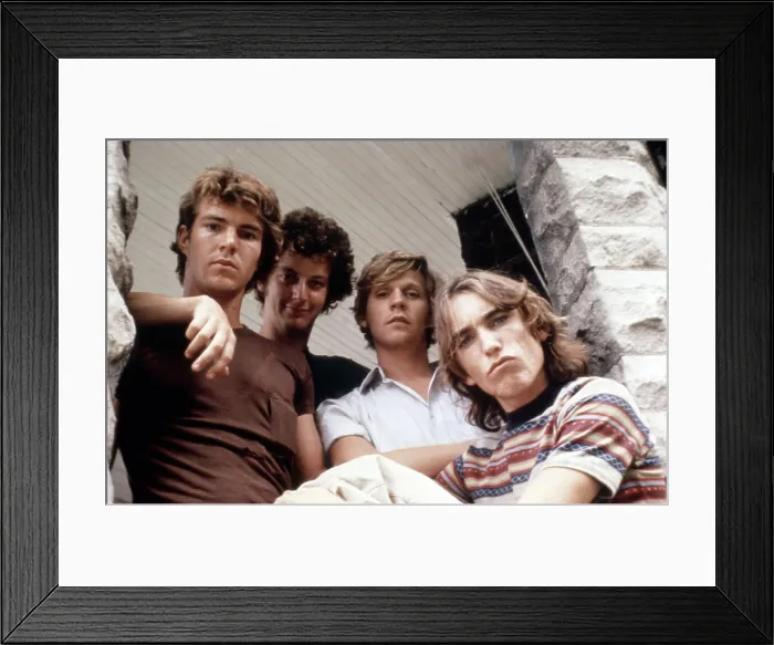 Framed Print : BREAKING AWAY, Dennis Quaid, Daniel Stern, Dennis Christopher, Jackie Earle Haley, 1979, TM and Copyright (c) 20th Century-Fox Film Corp. All Rights Reserved