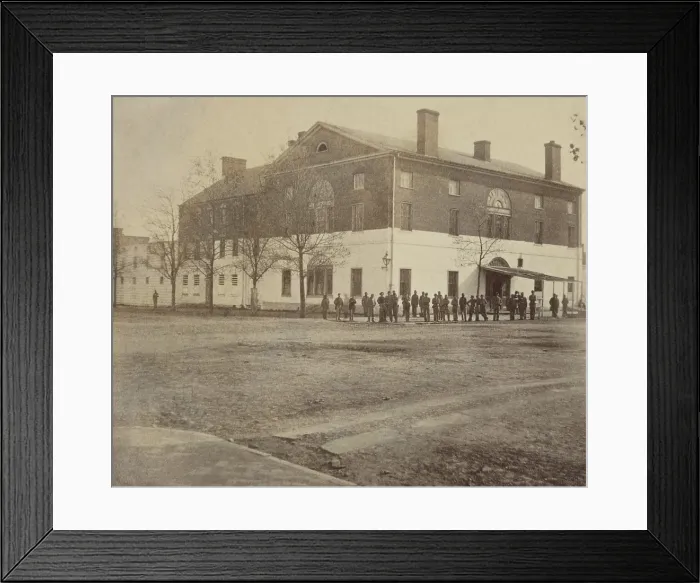 Framed Print : Old Capitol prison, Washington, D.C. 1861-65. It previously served as the temporary Capitol of the United States from 1815 to 1819, then as a boarding house, and school